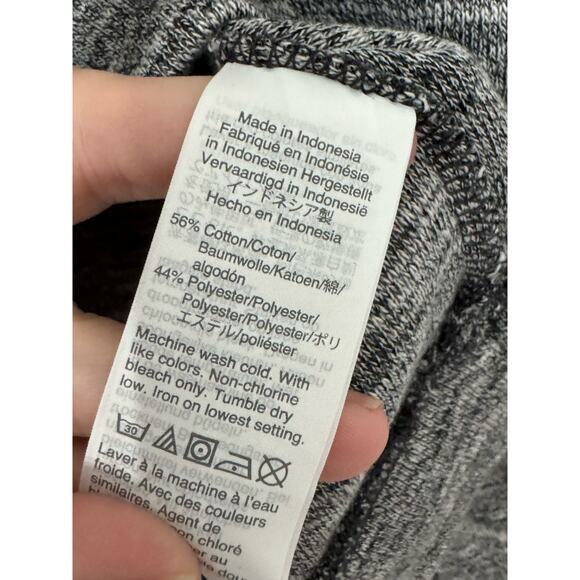 Madewell Textured Crew Neck Sweatshirt Heather Coal Size Small - Picture 4 of 7